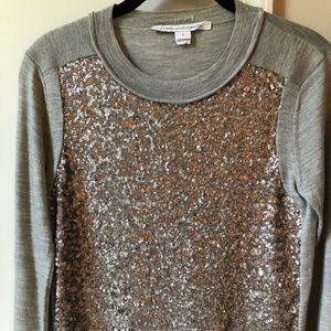 Diane Von Furstenberg Sequin Sweater